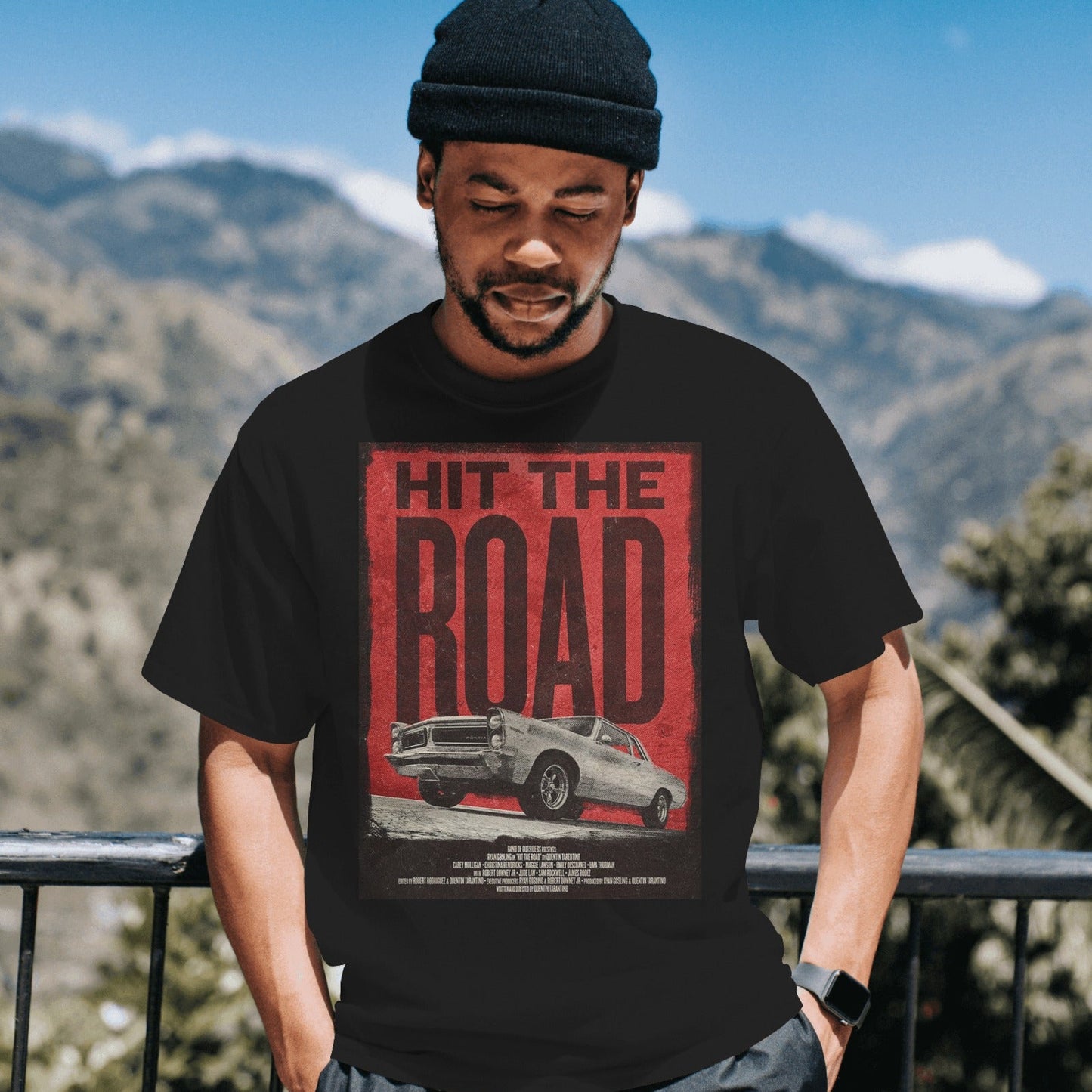 Car "Hit the Road" Oversized tshirt